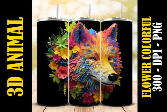 3D Arctic Wolf Tumbler: A Premium Design Asset