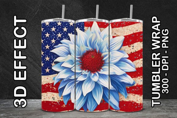 3D Dahlia Tumbler: Elevating Sublimation Projects with Realistic Floral Designs
