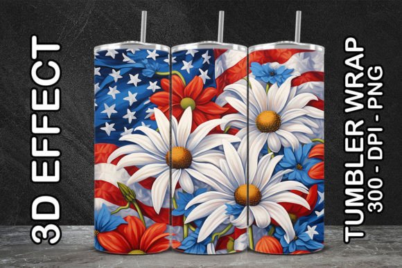 3D Gloriosa Daisy Tumbler 1: Digital Sublimation Design