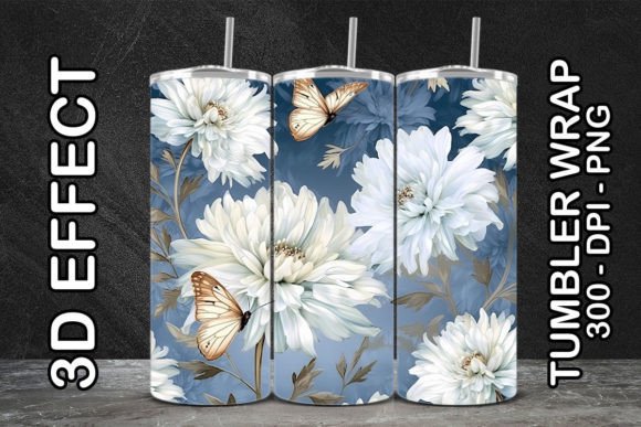 3D Italian Aster Tumbler 1: A Stylish and Versatile Drinkware Option