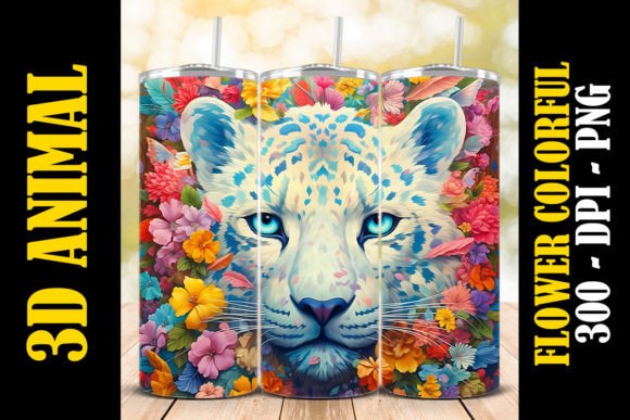 3D Leopard Tumbler 4 2: A Bold Design Asset