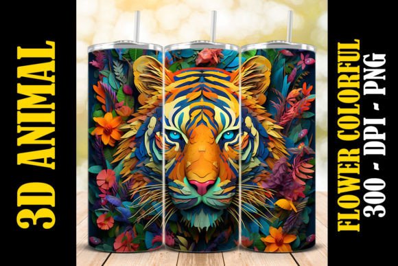 3D Malayan Tiger Tumbler 3: A Unique and Versatile Drinkware Solution