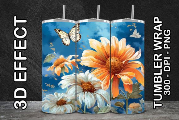 Discover the 3D Mexican Sunflower Tumbler 3
