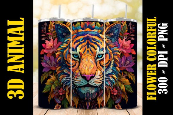 Discover the Majestic 3D Siberian Tiger Tumbler