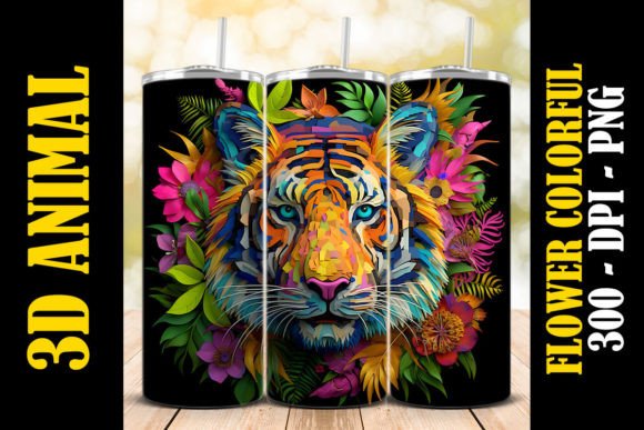 Discover the Unique 3D Bengal Tiger Tumbler