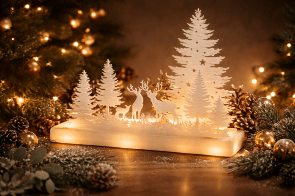 Enhance Your Holiday Décor with the Christmas Reindeer Forest Light Stand