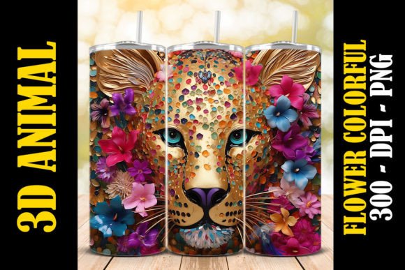 Explore the Versatile 3D Cheetah Tumbler 1