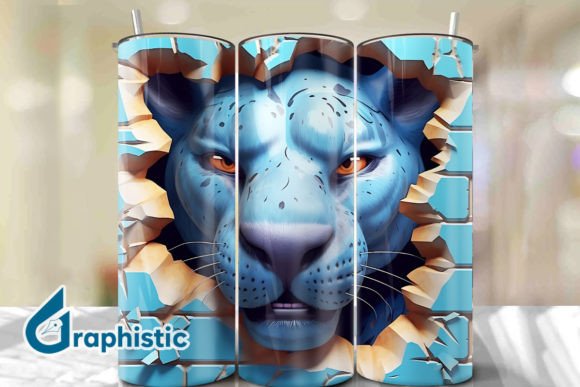 Explore the Versatility of Panther 3D Smashed Wall Art 21 for Your Creative Projects