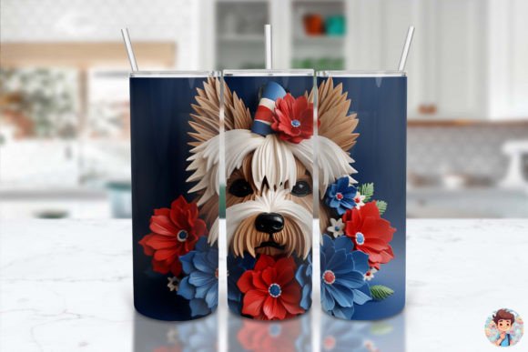 Exploring the 3D Dog Patriotic Tumbler Sublimation 2: A Unique and Versatile Design Option