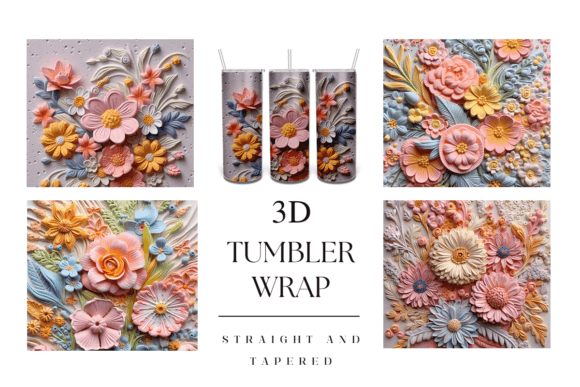 Transform Your 20oz Skinny Tumbler with 3D Pastel Flower Quilling Designs